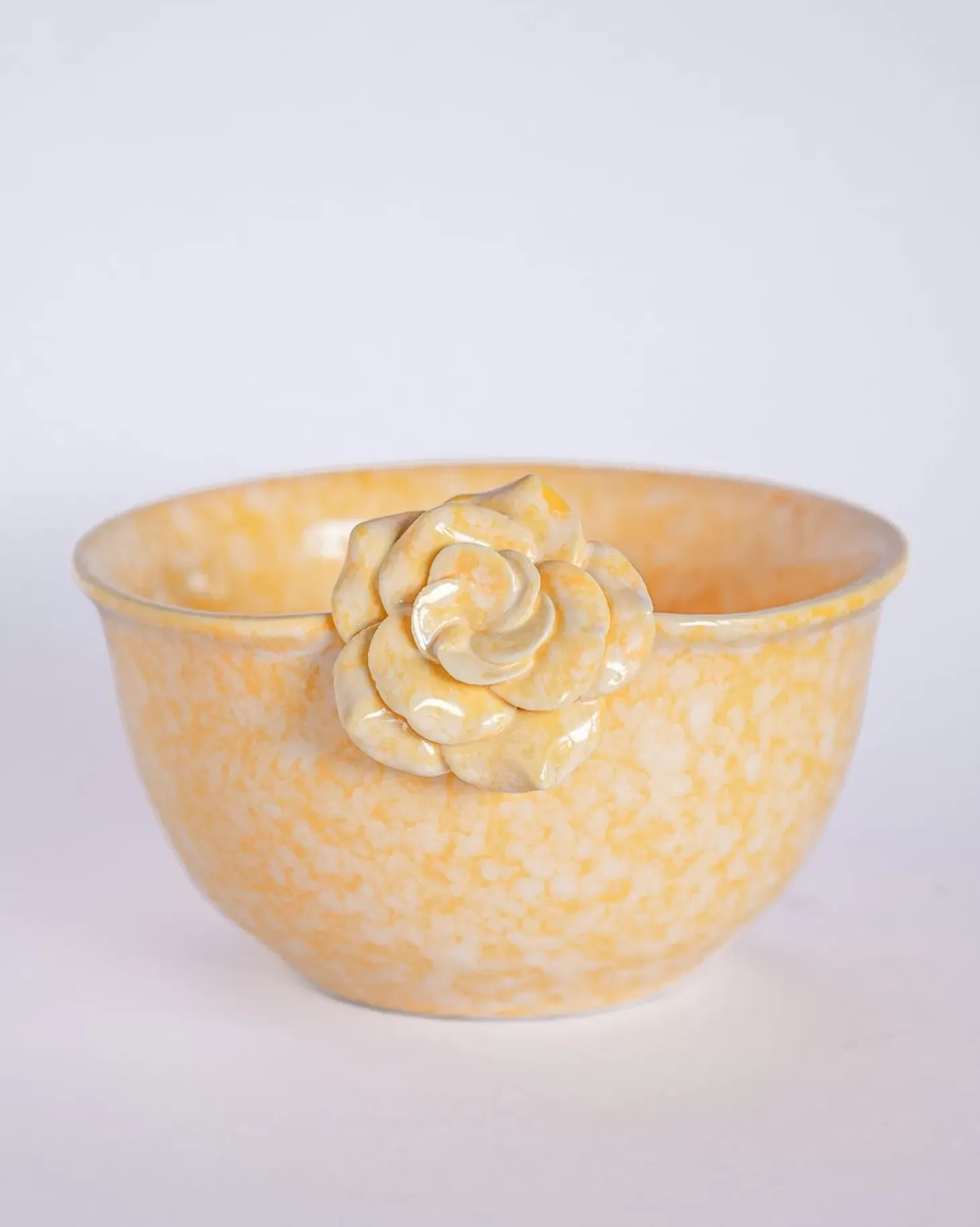 Golden Harvest Handpainted Ceramic Bowl