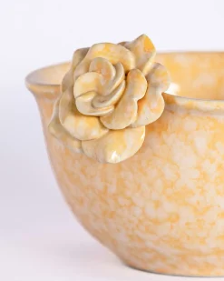 Golden Harvest Handpainted Ceramic Bowl
