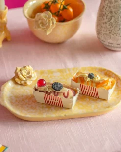 Golden Harvest Handpainted Ceramic Oval Platter