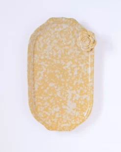 Golden Harvest Handpainted Ceramic Oval Platter