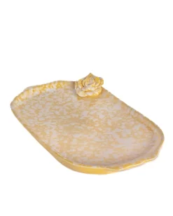 Golden Harvest Handpainted Ceramic Oval Platter