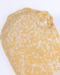 Golden Harvest Handpainted Ceramic Oval Platter