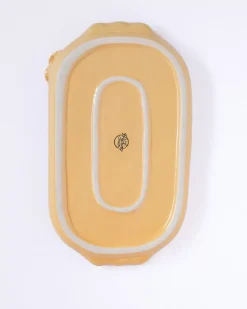 Golden Harvest Handpainted Ceramic Oval Platter