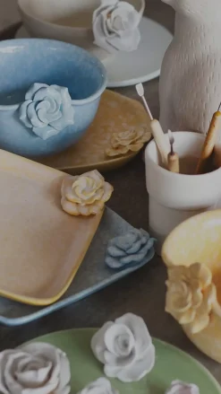 Golden Harvest Handpainted Ceramic Oval Platter