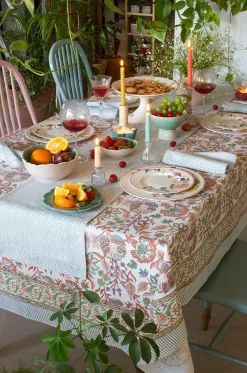Golden Zinias Table Cloth - 6 Seater