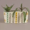 Green Garden Oval Planter