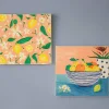 Handpainted Fruit Bowl Wall Art - Set Of 2