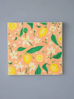 Handpainted Fruit Bowl Wall Art - Set Of 2