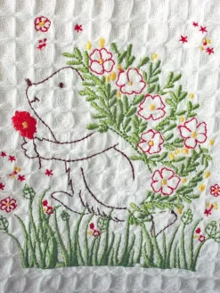 Hedgehog Waffle Hand Towel