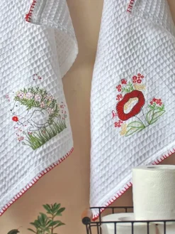 Hedgehog Waffle Hand Towel