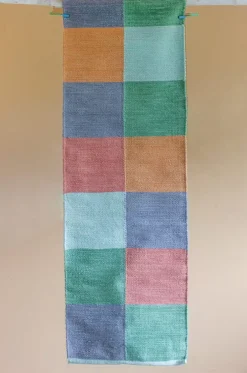 Hopscotch Woven Chenille Bedside Rug