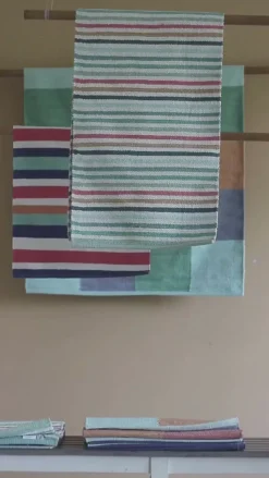 Hopscotch Woven Chenille Bedside Rug