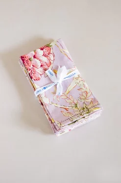 Hydrangea Amethyst Antique Napkin Set Of 6