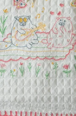 Kitty Party Waffle Hand Towel