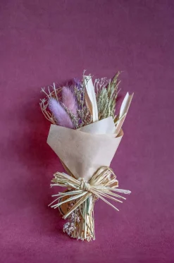 Lavenderia Natural Dried Flowers Bouquet - 20Cm