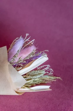 Lavenderia Natural Dried Flowers Bouquet - 20Cm