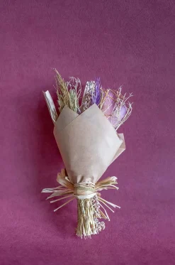 Lavenderia Natural Dried Flowers Bouquet - 20Cm