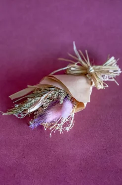 Lavenderia Natural Dried Flowers Bouquet - 20Cm