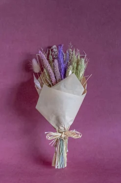 Lavenderia Natural Dried Flowers Bouquet - 30Cm