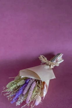 Lavenderia Natural Dried Flowers Bouquet - 30Cm