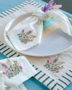 Let Love Bloom Napkin - Set Of 4