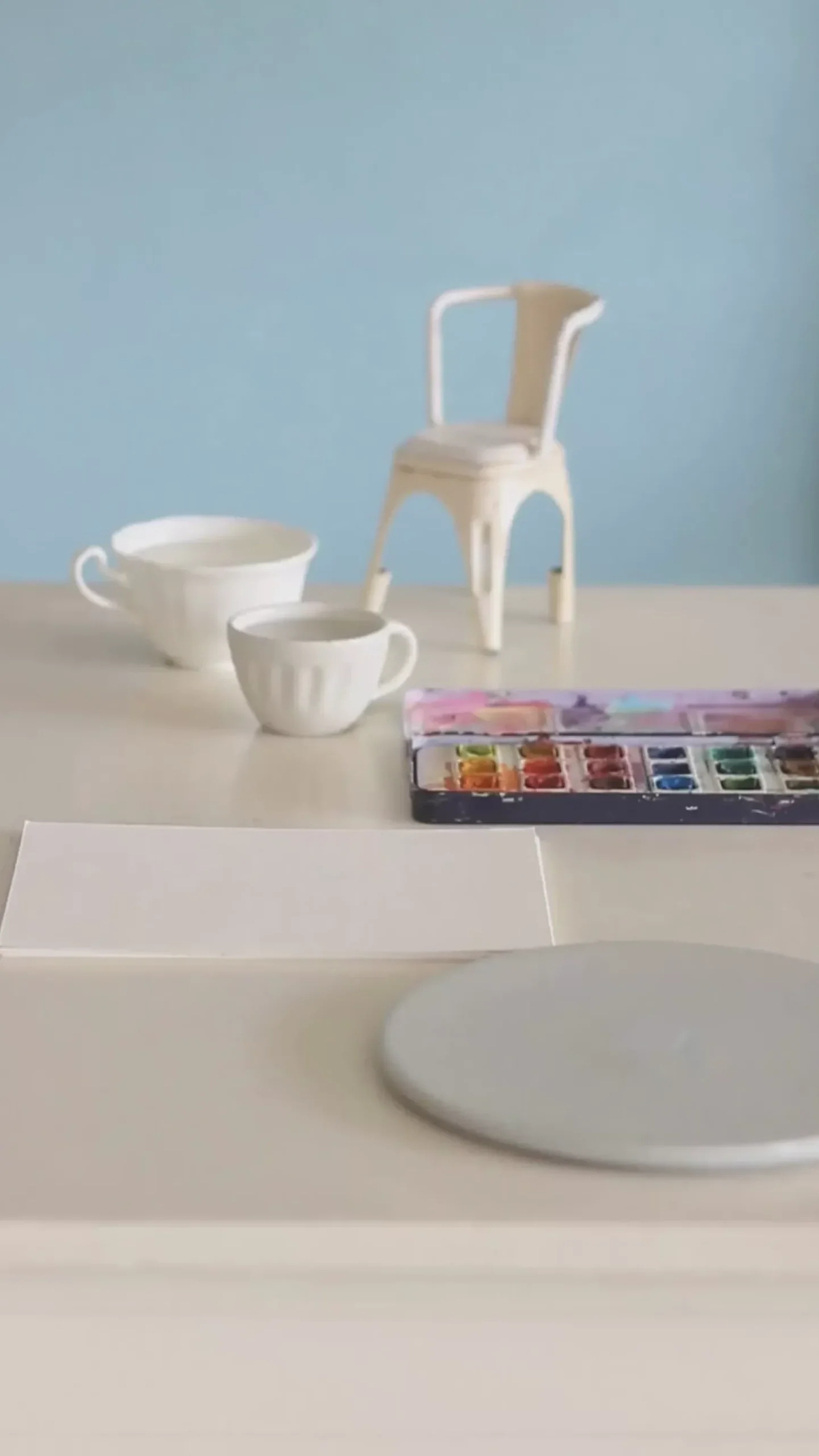Little Hearts Measuring Cups -Set Of 4 - Handpainted Stoneware