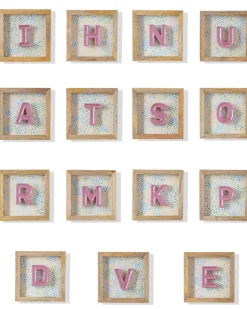 Mini Mottled Mono Wall Hanging - Pink