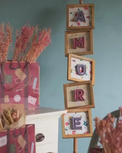 Mini Mottled Mono Wall Hanging - Pink