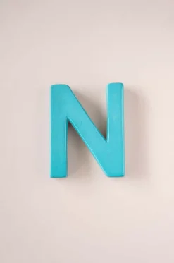 Mottled Mono Wall Hanging Teal A To Z