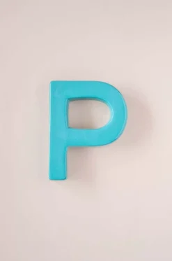 Mottled Mono Wall Hanging Teal A To Z