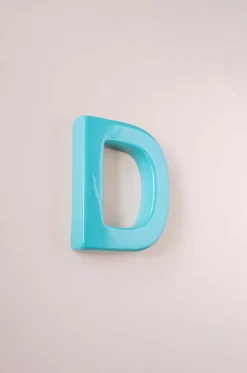 Mottled Mono Wall Hanging Teal A To Z