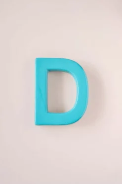 Mottled Mono Wall Hanging Teal A To Z