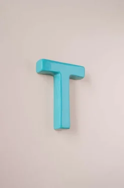 Mottled Mono Wall Hanging Teal A To Z