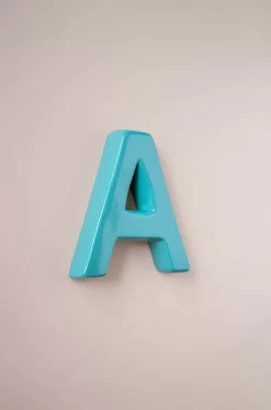 Mottled Mono Wall Hanging Teal A To Z