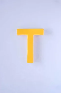 Mottled Mono Wall Hanging - Mustard A To Z