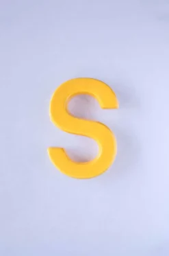 Mottled Mono Wall Hanging - Mustard A To Z