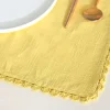 Mustard Hand Crochet Placemats - Set Of 6