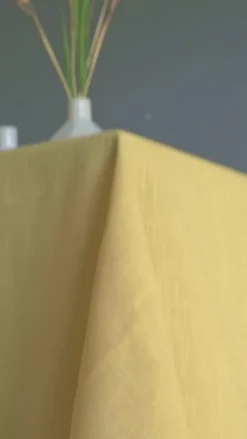 Mustard Hand Crochet Table Cloth -4/6/8 Seater