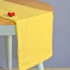 Mustard Hand Crochet Table Runner