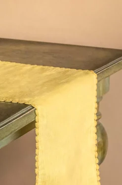 Mustard Hand Crochet Table Runner