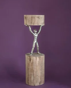 Orion - Wood Men Candle Stand - Large