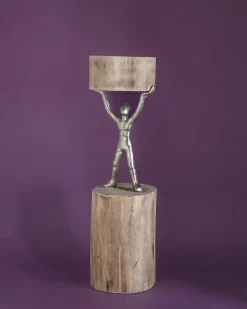 Orion - Wood Men Candle Stand - Large