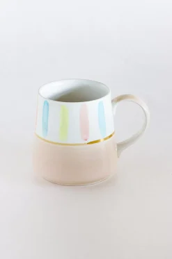Pastel Perfection Handpainted Mugs - Set Of 4