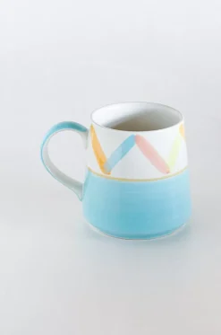 Pastel Perfection Handpainted Mugs - Set Of 4