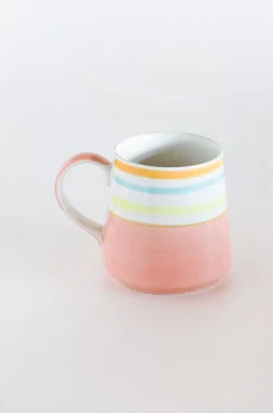 Pastel Perfection Handpainted Mugs - Set Of 4