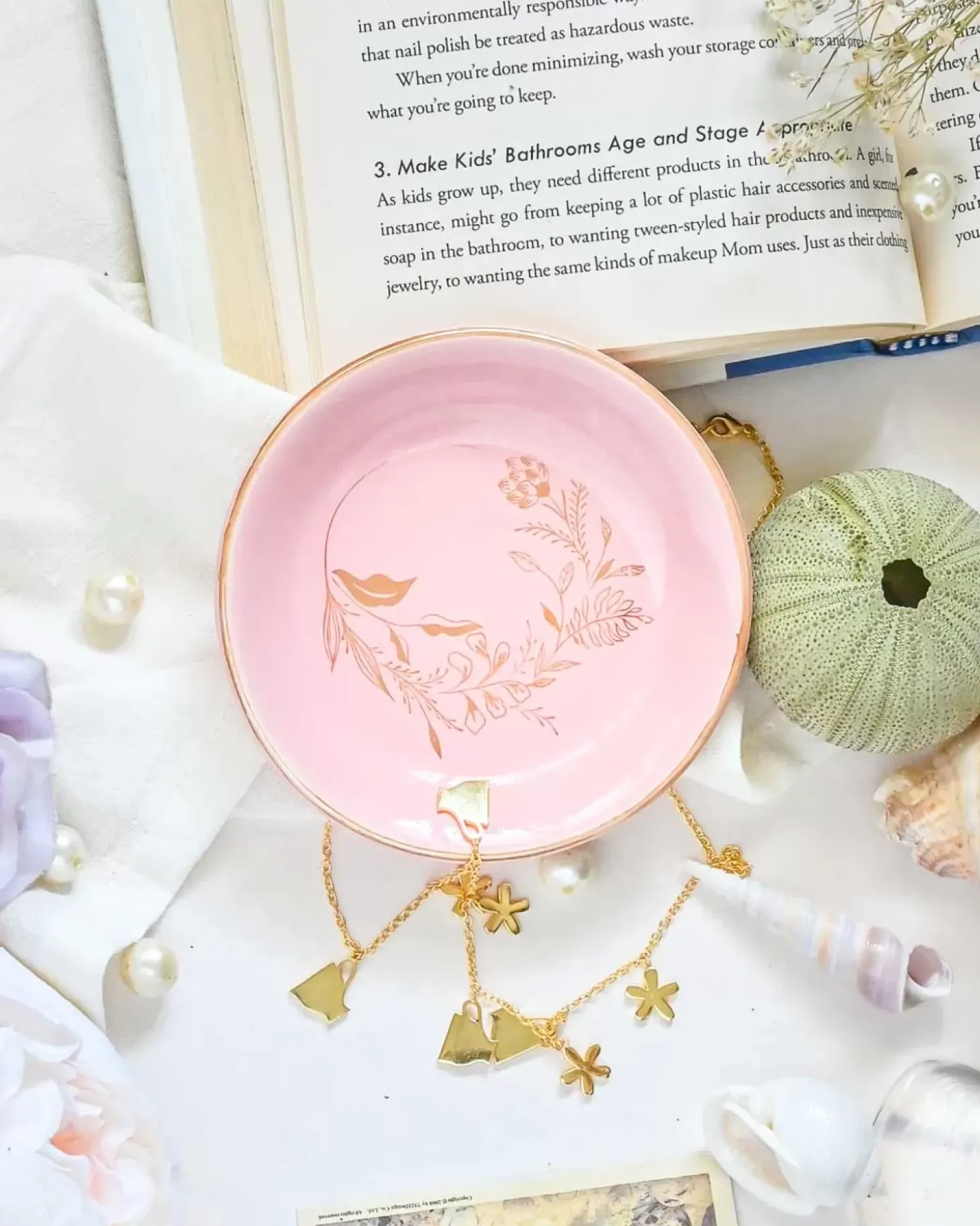 Pastel Pink Trinket Tray