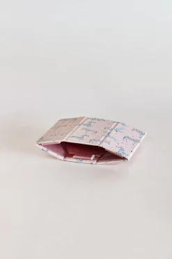 Pearlised Paper Leather Foldable Pen Holder - Pink Safari