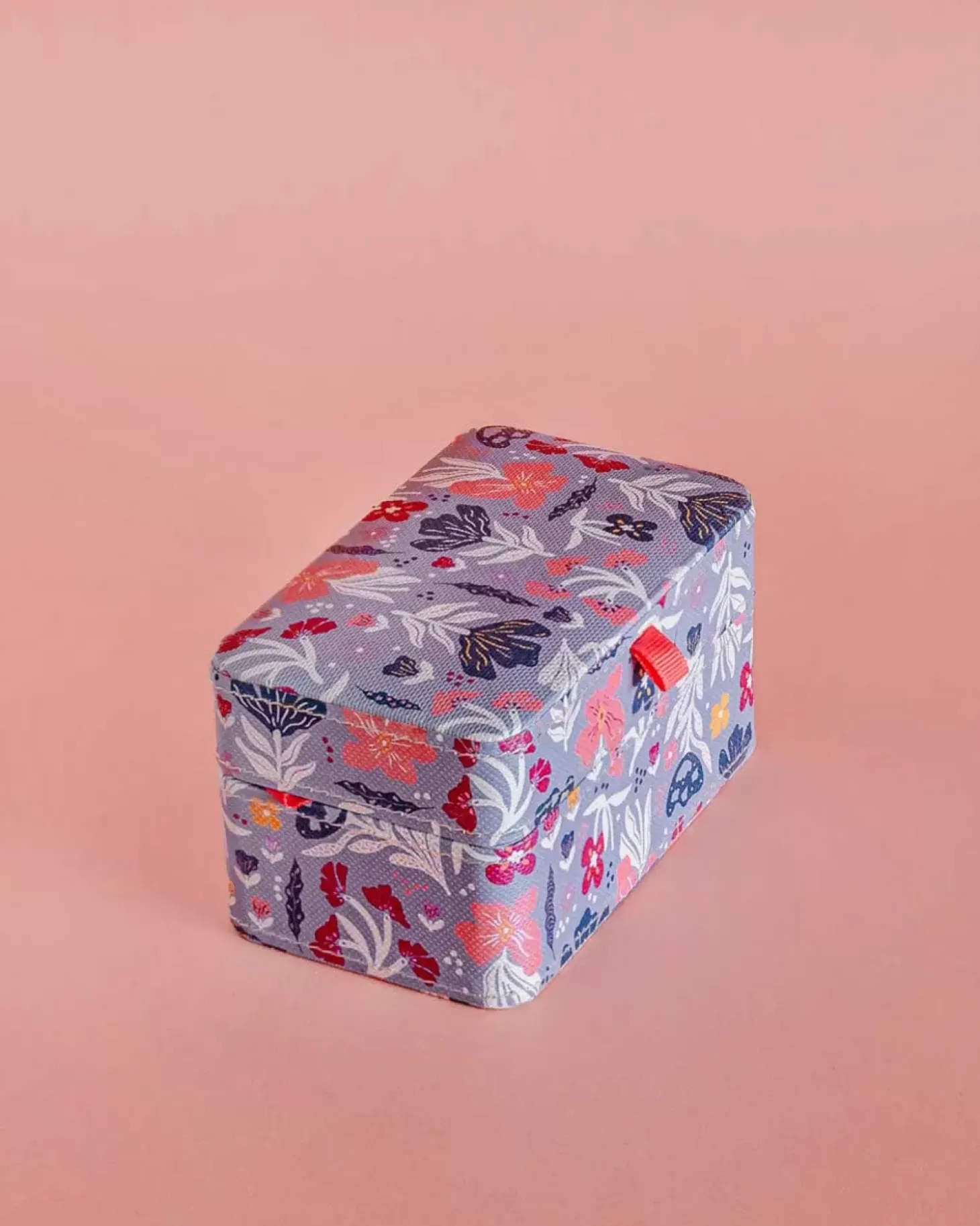 Pearlised Paper Leather Mini Memento Box- Blue Meadow