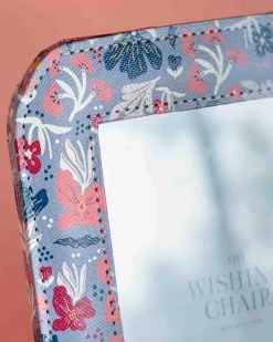 Pearlised Paper Leather Photoframe - Blue Meadow