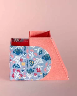 Pearlised Paper Leather Secret Inkwell- Blue Meadow